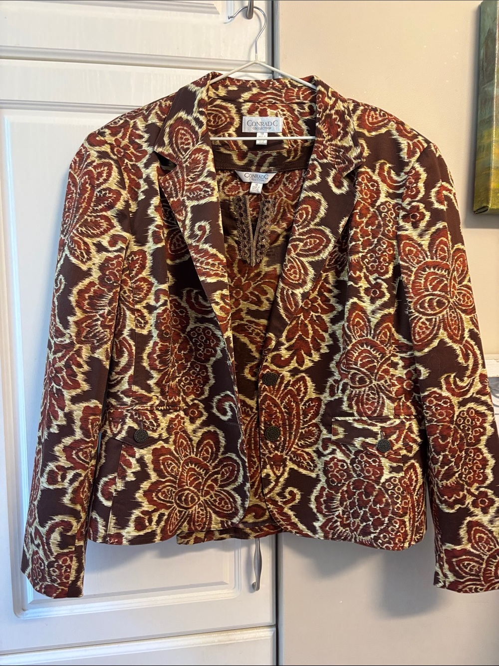 Conrad C cotton tank and blazer
